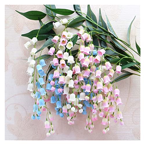 Harmox Artificial Hanging Flowers 10Pcs Artificial Flower Bellflower Home Decor Wedding Party Decoration Silk Flower Vine Artificial Tree Flower Wall Accessories (Color : Pink) #TOP2