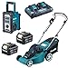 Produktbild Makita Baustellenradio DMR110 + Rasenmäher DLM380PM2 2x18V 2x 4,0Ah|Lader|Karton
