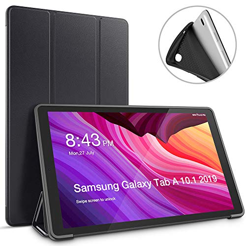 Joyguard Hülle für Samsung Galaxy Tab A 10.1, Schutzhülle für Samsung Galaxy Tab A 10.1 2019 mit Auto Aufwachen/Schlaf Funktion für Samsaung Galaxy Tab A 10.1 2019 T515/T510 Zoll-Schwarz