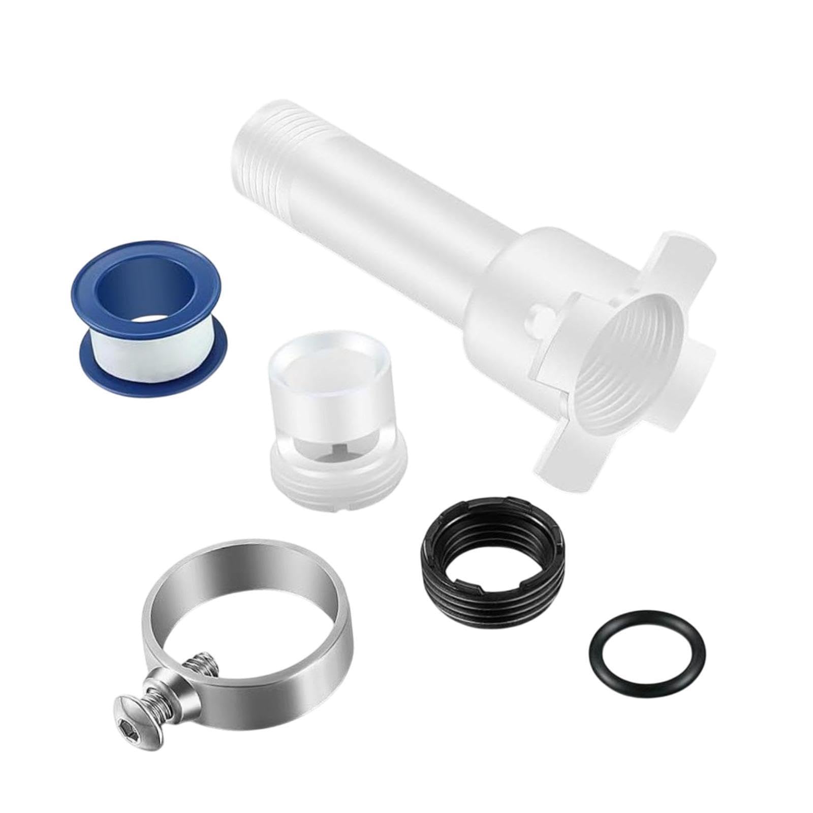 QLECXZI Bathtub Faucet Spout Adapter Stainless Steel Universal Fit Four in 1 Easy Installation Tub Spout Repair Kit Four in 1 Tub Adapter Stainless Steel
