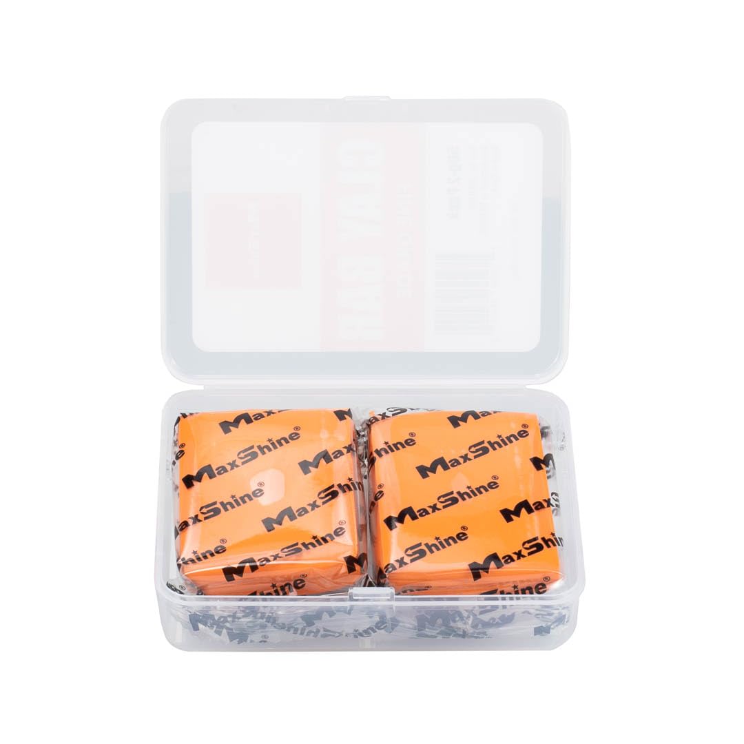 Maxshine Universal 2-Pack Orange Magic Clay Bar (100g) – Fine Grade Clay for Auto Detailing – Removes Surface Contaminants from Paint, Glass, Plastic & Metal – Smooth Finish Prep