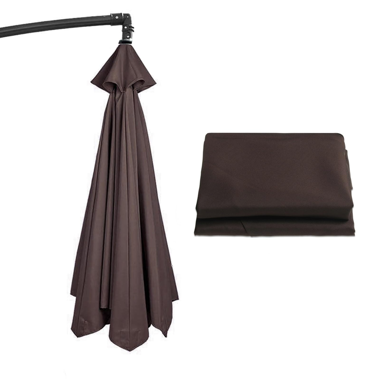 6/8 Costole Copertura Di Ricambio Per Ombrellone 300/270/200cm Tettoia Di Ricambio Per Ombrellone Da Giardino Anti-ultravioletto Impermeabile Baldacchino Sostituzione Parasole, Panno in Poliestere(Col