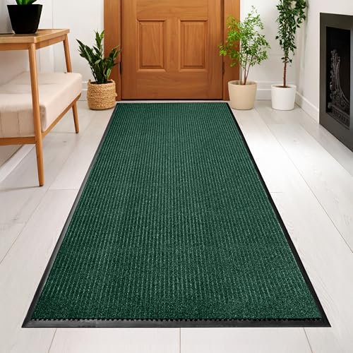 Image of MaxMat Extra Large Commercial Door Mat, Rubber Border Heavy Duty Door Mat, Waterproof, Low-Profile, Easy to Clean, Rubber Entry Mat. (Green, 3 x 6 feet)
