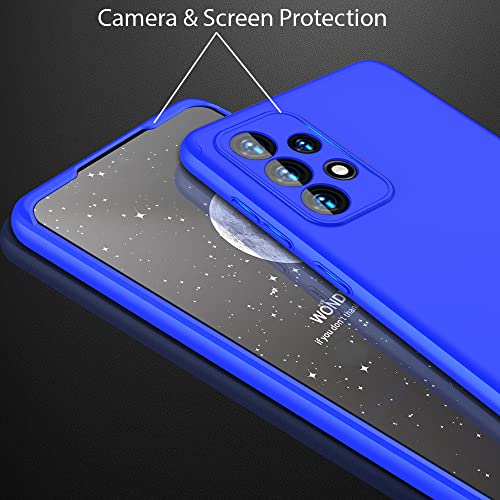 Image of Kapa Double Dip Full 360 Protection Back Case Cover for Samsung Galaxy A73 (5G) (Blue)