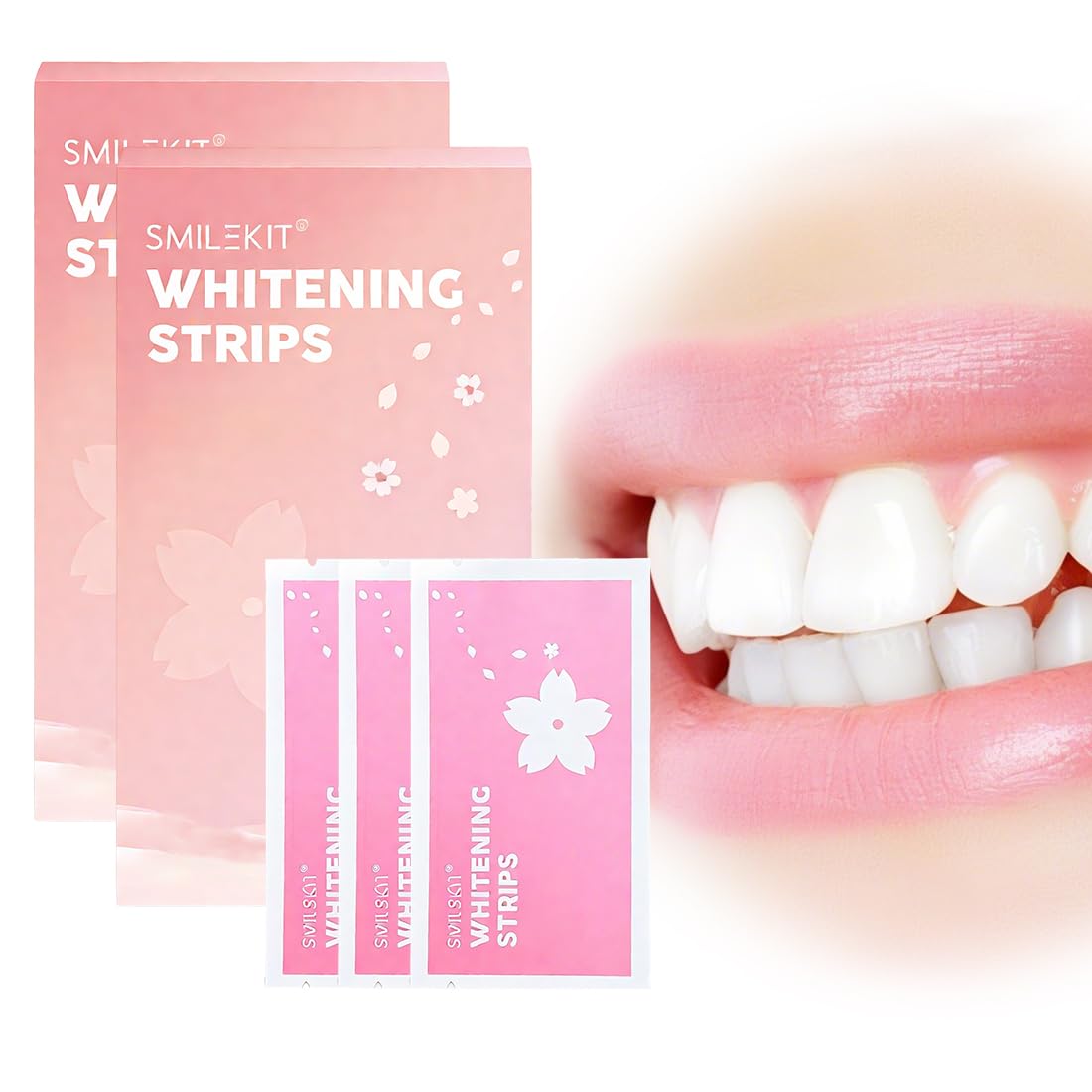 14pcs Steeth Whitening Strips,triscia Sbiancante Denti Strisce Sbiancanti Denti,Per un Sorriso Luminoso e Naturale,Elimina Tache Ostinate di Caffè, Vino e Tabacco