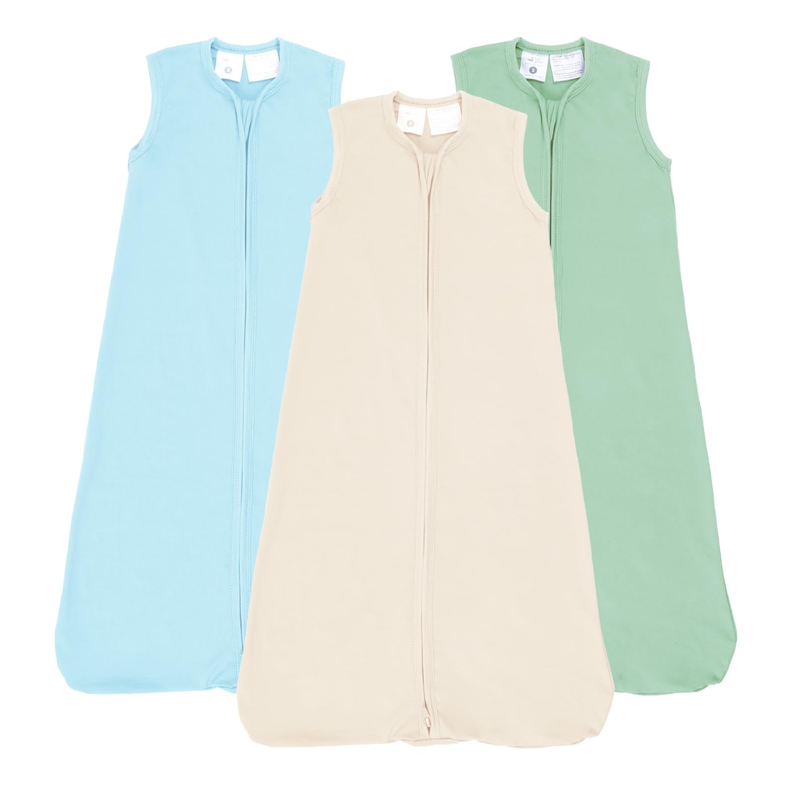 littogoose Baby Sleep Sack Wearable Blanket Baby Sleeping Bag, 0.5 TOG Toddler Sleeping Sack 0-3-6-12-24 Months,3 Pack