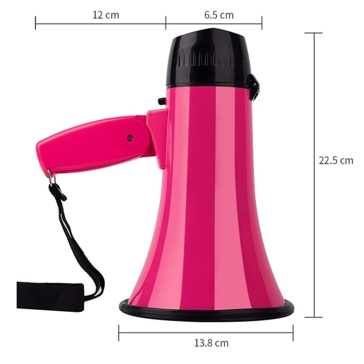 Speaker, Megáfono Altavoz Potencia Megáfonos De Mano Amplificador Voz Portátil 20 Vatios con Sirena para Exteriores Megáfono Eventos, etc.