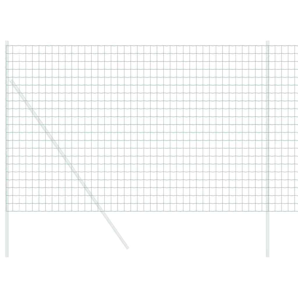 Recinzione Europea Con Ferro Rivestito in PVC, Struttura Robusta Resistente Alle Intemperie e Antiruggine, Recinzione da Giardino, Recinzione Modulare, Verde, 1.6 x 10 m