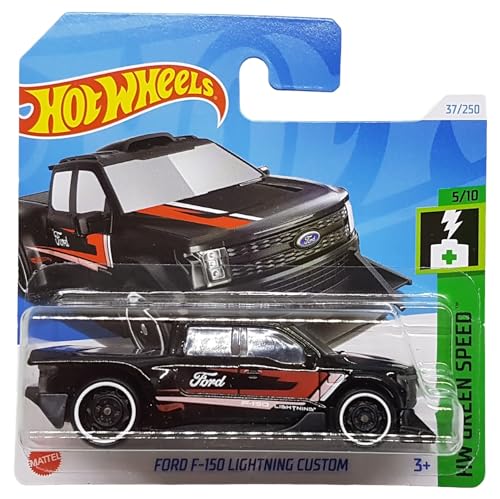 Hot Wheels Ford F-150 Lightning 1:64 Negro miniatura 1