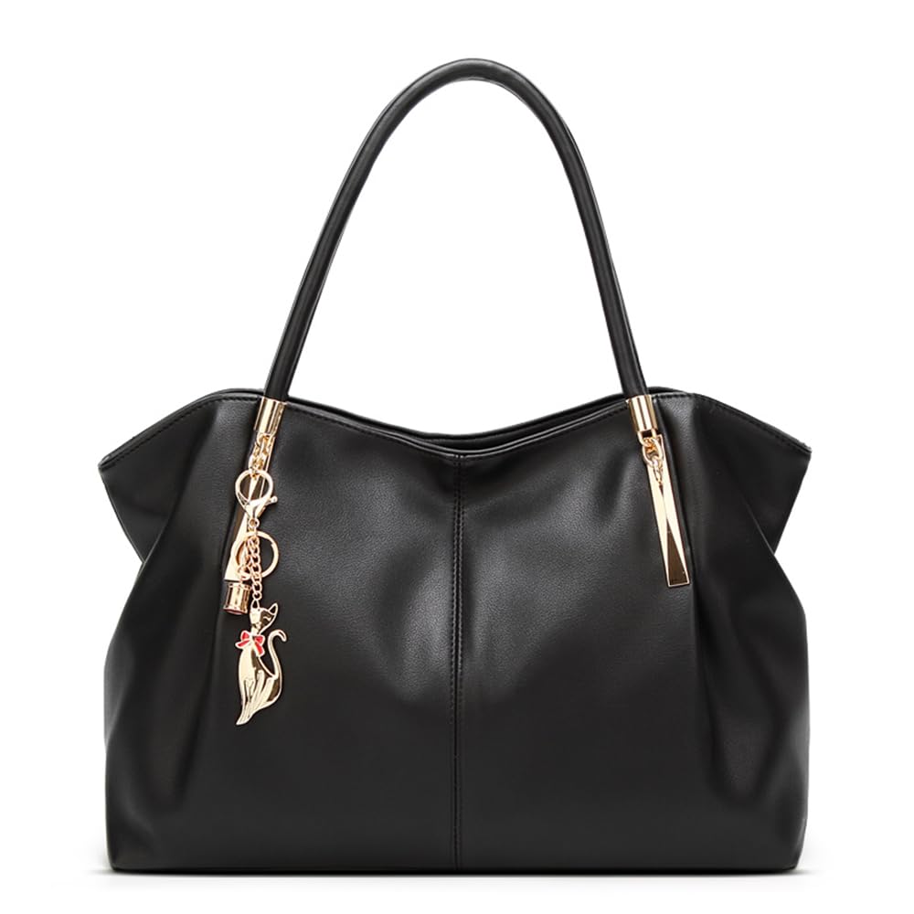 Pahajim Sac Cabas Femme Grand Sac Bandoulière Femme Pu Cuir Sac Fourre Tout Shopper Souple pour le Shopping, le Travail et les Voyages
