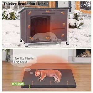 GUTINNEEN-Dog-House-Insulated-Outdoor-Dog-Kennel-with-Liner-for-Winter-LargeGrey-and-White - Cucciolini Doodles   GUTINNEEN-Dog-House-Insulated-Outdoor-Dog-Kennel-with-Liner-for-Winter-LargeGrey-and-White