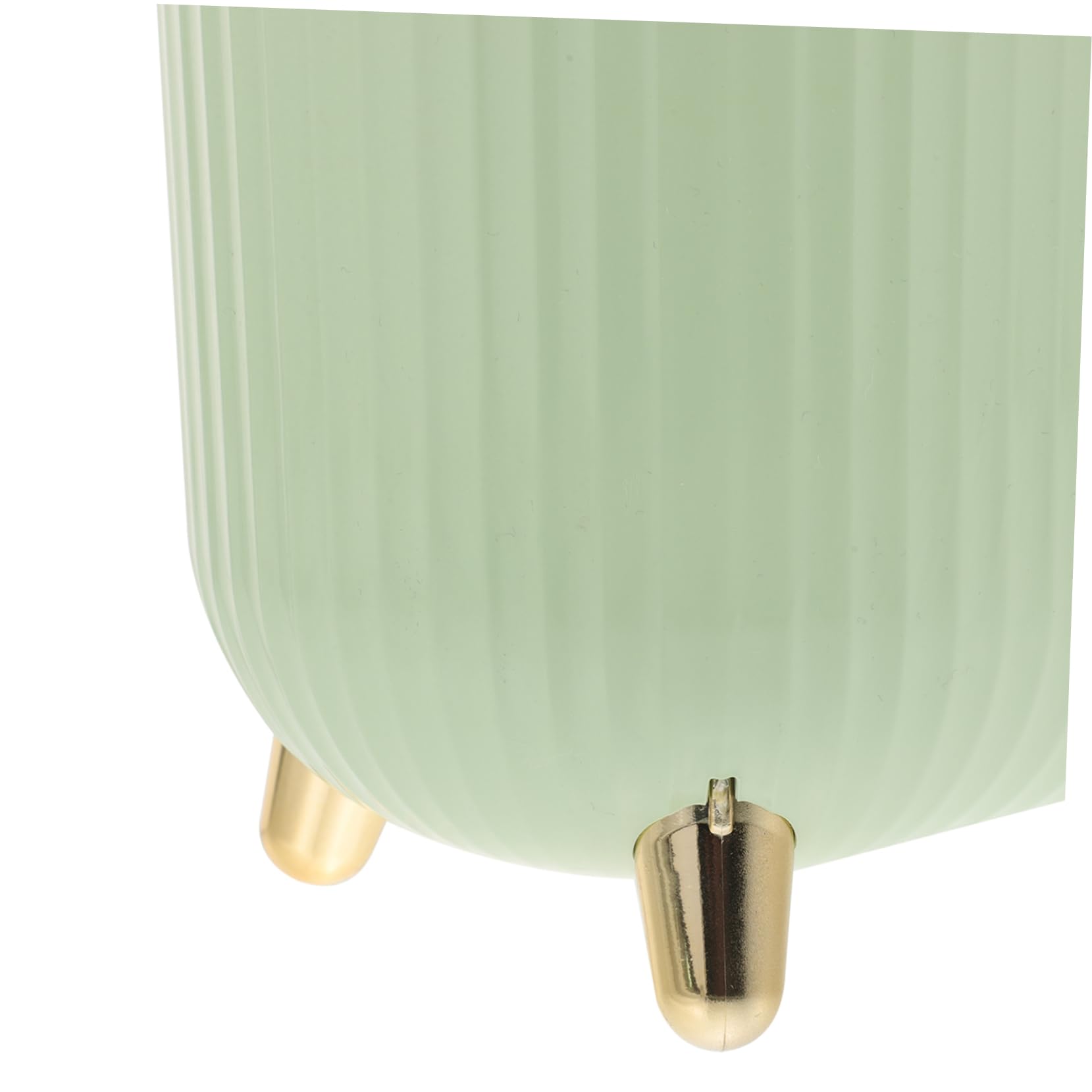 Cabilock Papelera de Baño Delgada con Tapa de Plástico, Verde Claro