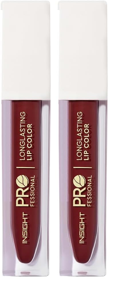 Image of INSIGHT Professional Long Lasting Lip Color (Woke) | Pigmented Matte Finish | Comfortable All Day Wear | Non Transferable | Enriched with Argan Oil & Vitamin E - (6g) (Pack of 2)