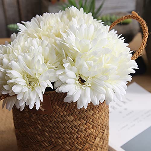 Simulation fleur chrysanthème artificiel orange au rendu naturel