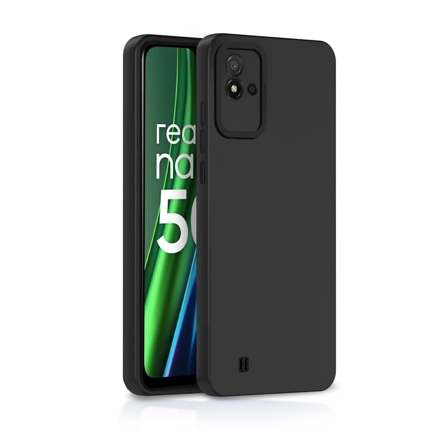 Pikkme Realme Narzo 50i Back Cover Soft Matte Liquid Silicone TPU | Camera Protection | Shockproof Slim Back Case for Realme Narzo 50i (Black) (B09SCXSQFG) Amazon Price History, Amazon Price Tracker