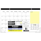 AT-A-GLANCE Academic Year Monthly Desk Pad Calendar, July 2016 - July 2017, Compact, 17-3/4 x 10-7/8 Inch (SK726-00)