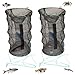 2Pcs Minnow Trap Crawfish Trap 0.12'' Mesh Crab Trap Foldable and Portable Fish Trap for Fishing Sturdy Mesh Crawdad Trap for Lobster Shrimp Net Trap 12x24