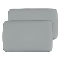 Vista 2 de Pack and Play Sábanas ajustadas, compatibles con 4moms Breeze Plus Playard & Breeze GO Playard, funda de algodón Pack and Playard, gris, 40 x 28