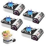 [koulaya]カセットコンロ 卓上 コンパクト キャンプ 小型 軽量 防風 2.1kW 強火力 ポータブル カセットガスコンロ 調理器具 携帯用 多機能 電磁調理器 アウトドア 登山 防災 鍋 すき焼き 焼肉 ホームパーティー