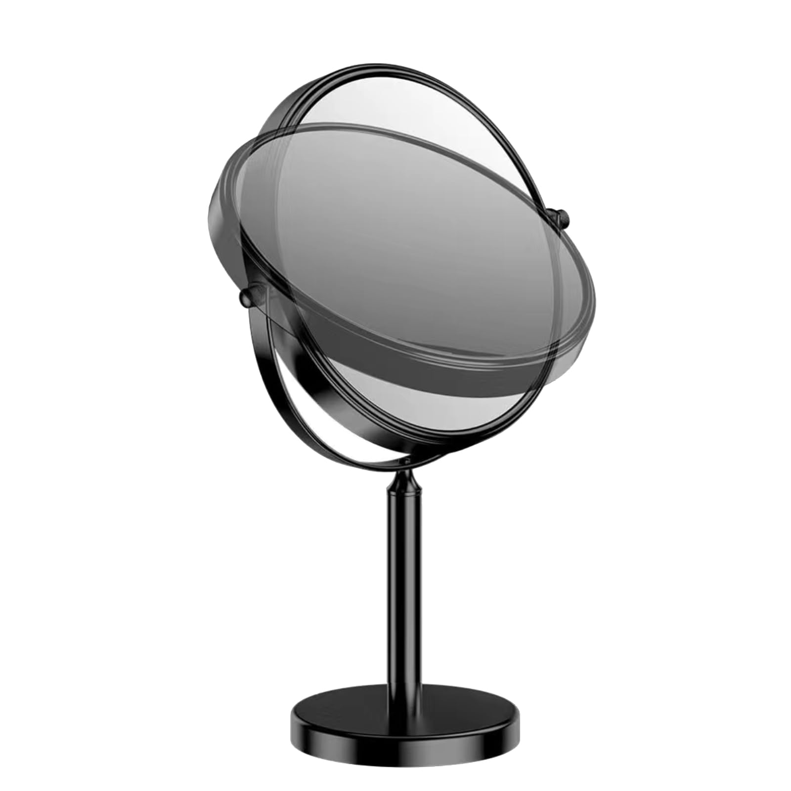 Dwustronne lusterko do makijażu obracane o 360° ze stojakiem 1X/3X powiększające lustro stołowe wolnostojące stop aluminium e 15 cm Beauty Essential