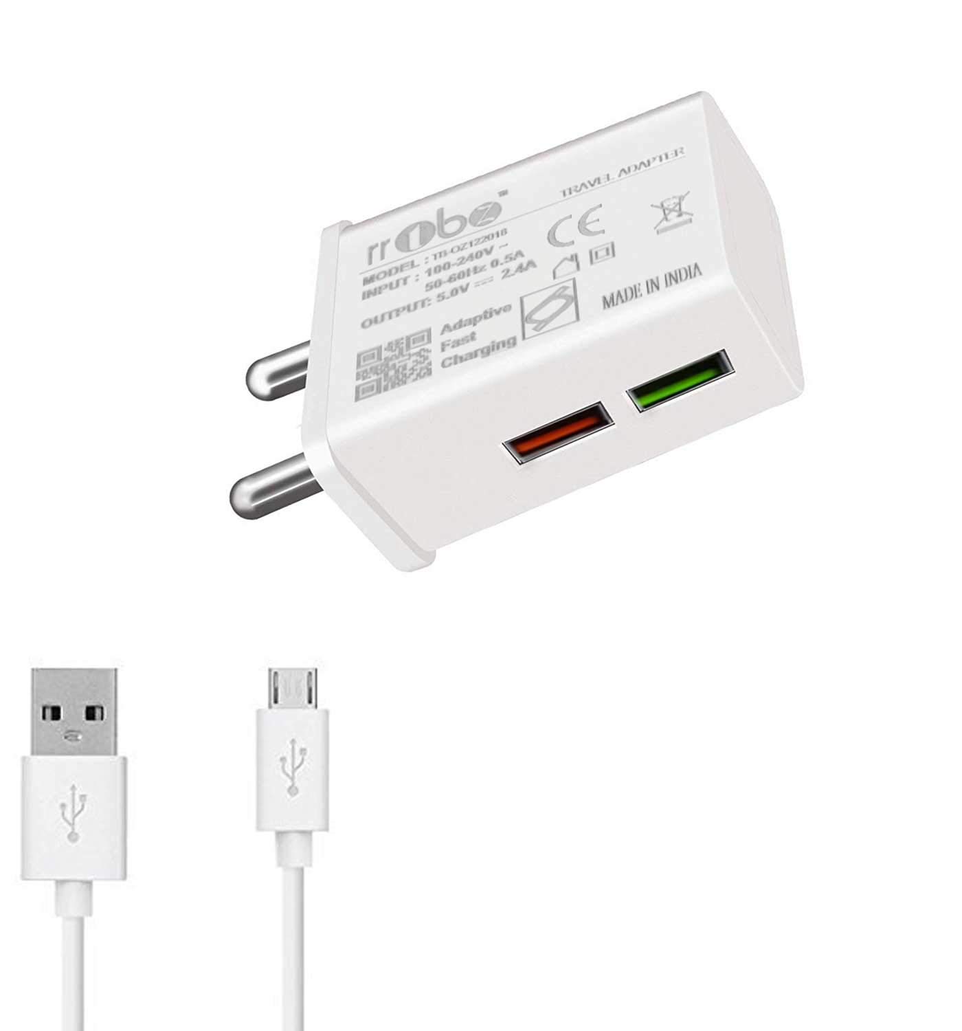 RRTBZ Galaxy Star Pro, Galaxy Trend, Galaxy Note 3, Galaxy S4 Mini,Galaxy Ace 3, Galaxy Mega Compatible 2.4A Travel Charger, Mobile Charger with Micro USB Cable by RRTBZ