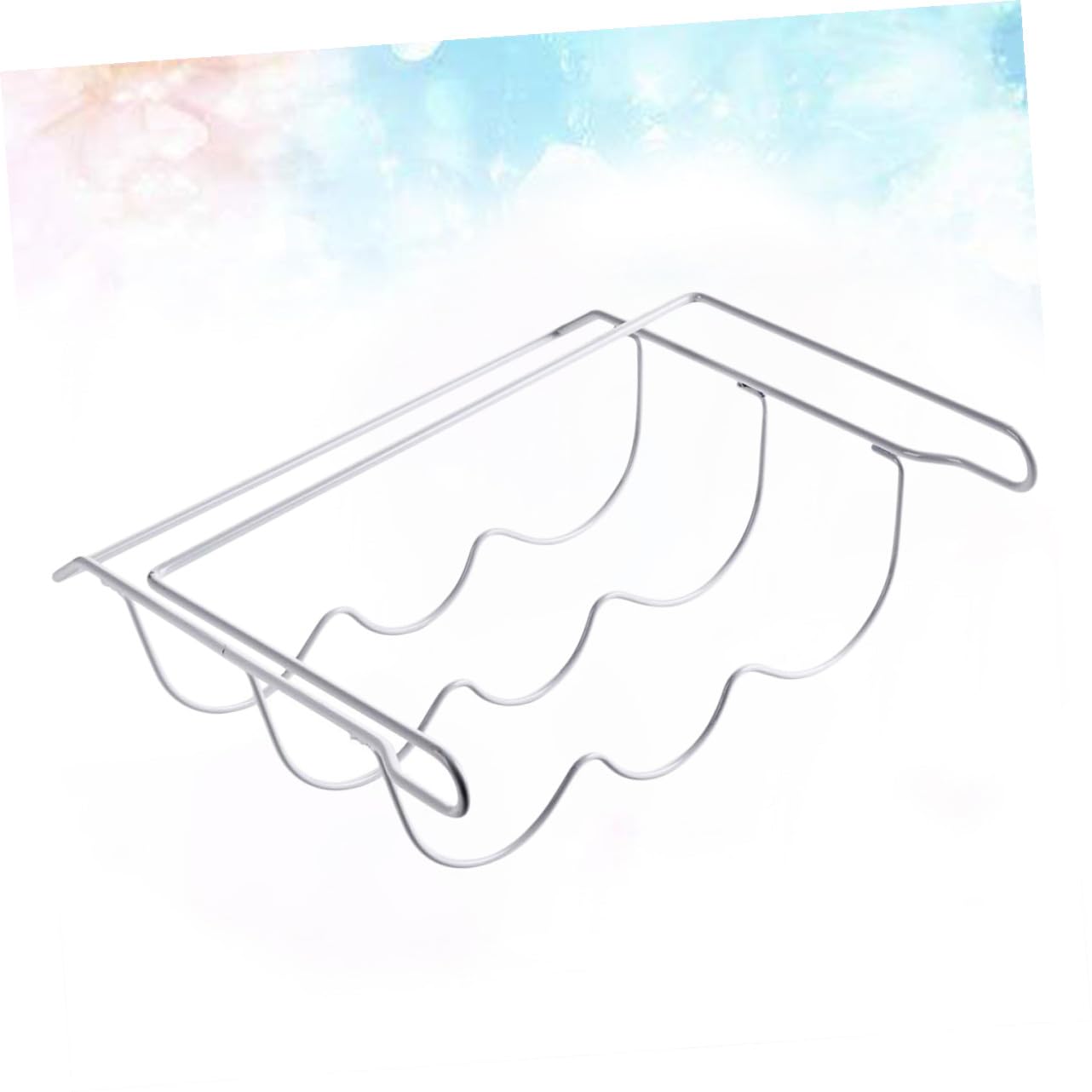 Garneck Organizer Frigorifero in Ferro Bianco Portabottiglie e Porta Lattine, Resistente alla Ruggine e Salvaspazio per Cucina e Frigorifero