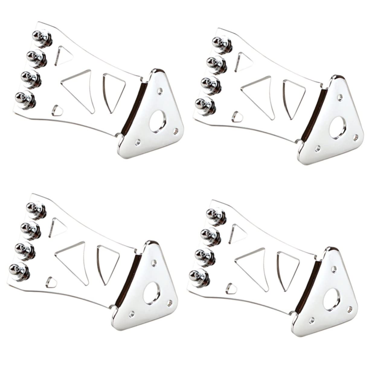 ifundom 4stücke Banjo Saitenhalter Aus Chromfarbene Saiten Tailpiece Für Banjo Für Instrumentenpflege Und Klangverbesserung Zubehör Für