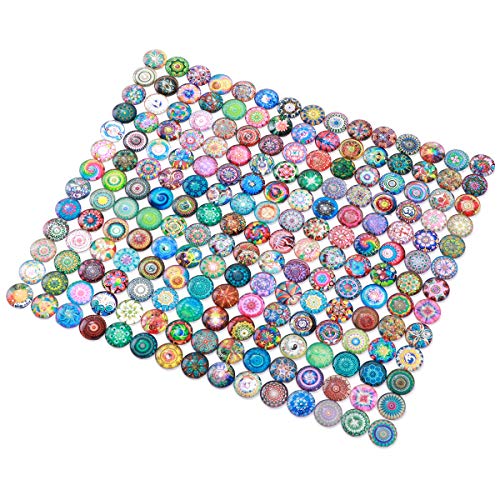 Supvox 200Pcs Mixed Mosaic Tiles Glass Mosaic Tile Assortment For Diy Crafts Crystal Mosaic Supplies 14Mm #TOP2