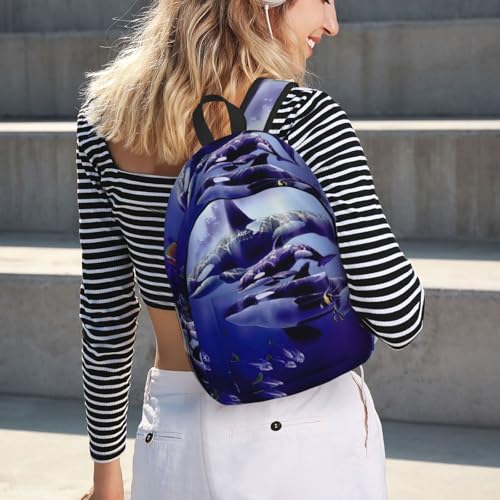 Sac à dos d'infirmière pour ordinateur portable robuste avec motif épaulard EdWal