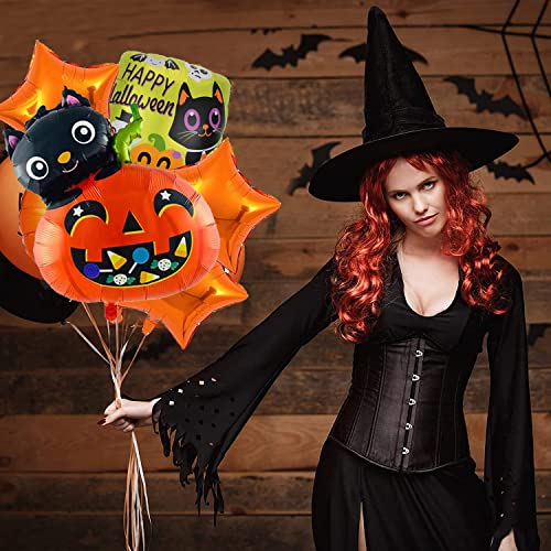 5 palloncini a forma di zucca di Halloween