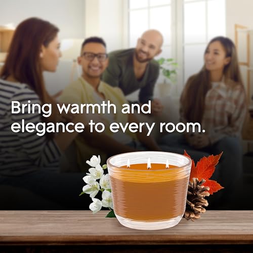 Glade Candle Cashmere Woods, Fragrance Candle Infused with Essential Oils, Air Freshener Candle, 3-Wick Candle, 6.8 Oz image 11