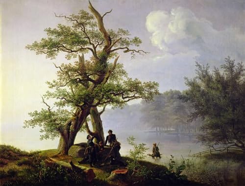 Tableaux Graffiti Art Mural Chasse à la sauvagine Fearnley moderne 60x90cm