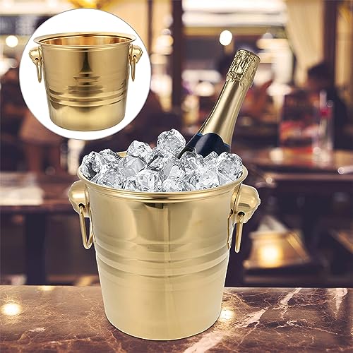 HEMOTON Balde De Gelo Isolado Mantém O Gelo E Seco Alça De Transporte Confortável Para Bar De Coquet