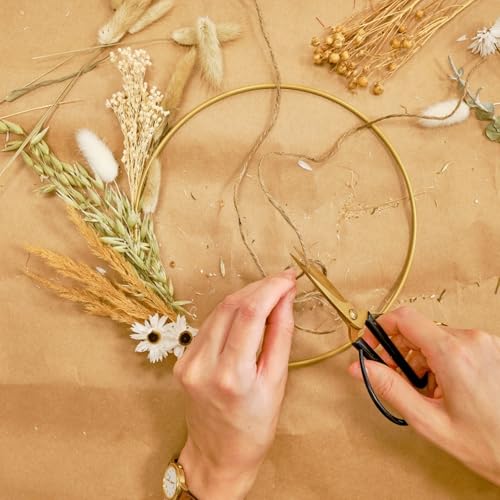 EFUTURETIME Messingdraht 2,0mm x 10m, Kupferdraht aus Messing, Brass Wire zum Ornamentweben, Dekorieren, Modellieren und Löten, Gold