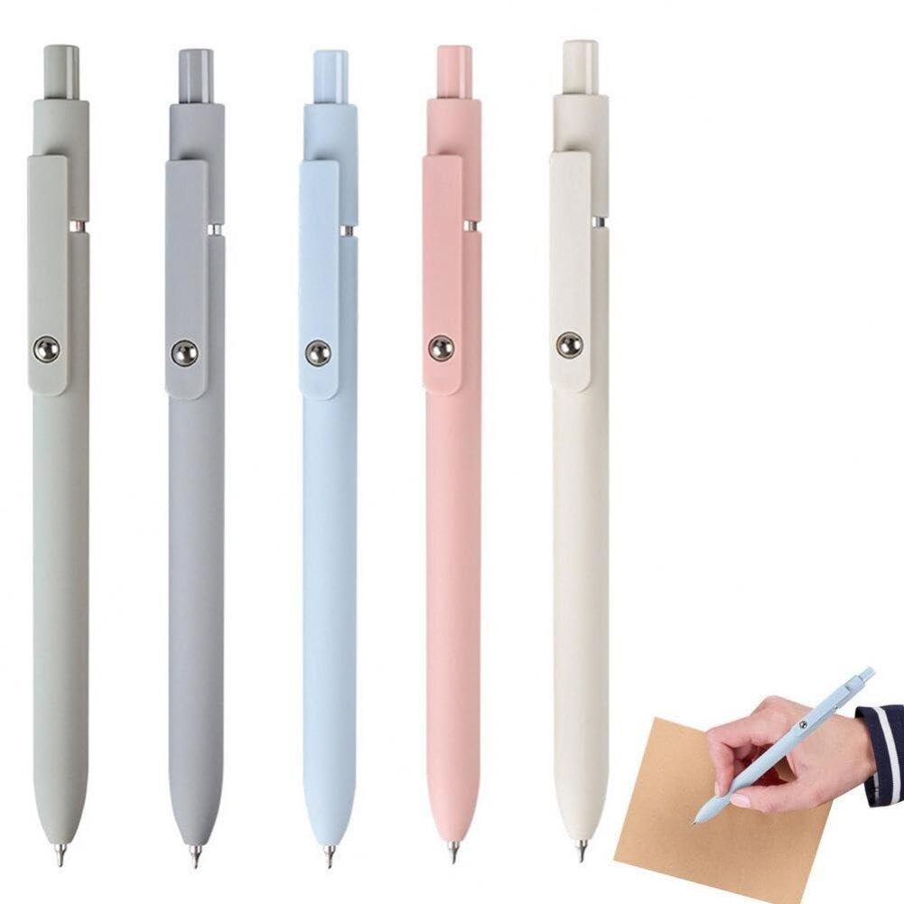 70 Süße Einziehbare Gelschreiber (0,5 Mm, Schwarz) – Buntes Kawaii-Design Für Schule & Büro