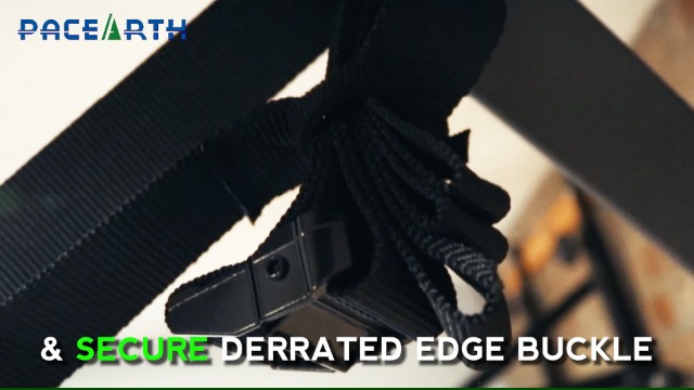 PACEARTH Gymnastic Rings 1100lbs Capacity with 14.76ft Adjustable Buckle Straps Pull Up Exercise Rings Non-Slip Rings… - Image 8