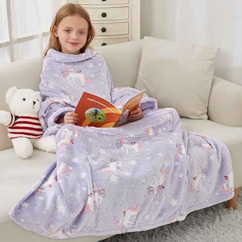 Softan Kids Wearable Fleece Blanket Cover