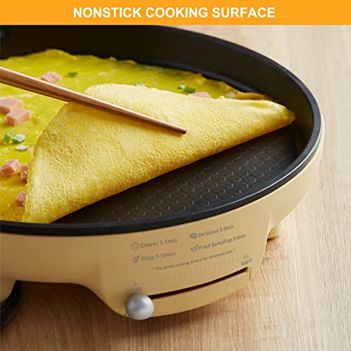 Bear 11.8'' 1500W Electric Smokeless Indoor Grill with Adjustable Temp