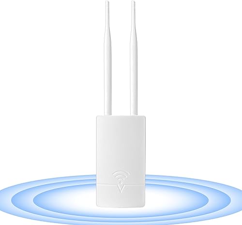 Miniatura 1 de Extensor WiFi para exteriores de largo alcance, punto de acceso inalámbrico de doble banda, refuerzo de señal de 300 Mbps para enrutador Starlink a
