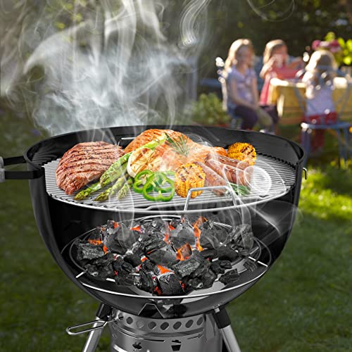 only fire Charcaol Grate Upgrade Charcoal Briquet Holder for Weber 22\" Kettle Grills - Thumbnail 7