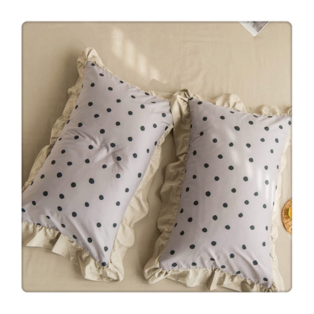 MFJGHU Cotton Small Fresh Spring and Single Leaf Pillowcase Temperament Student Dormitory Home(Style E)