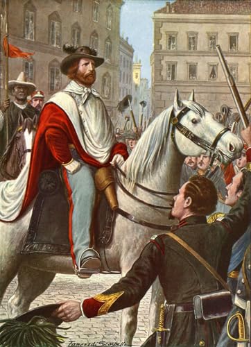 Cuadro Garibaldi Tancredi Scarpelli en lienzo de 60x90cm para decoración de salón 1