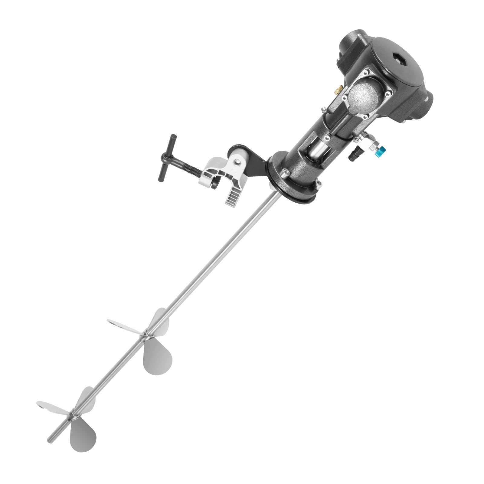 50 Gallon Pneumatic Bracket Mixer, 1/2HP Tank Barrel Air Mixer, Ink Coating Mix Tool 50-2000 RPM for Mixing, Dilution, Dissolution, Reaction