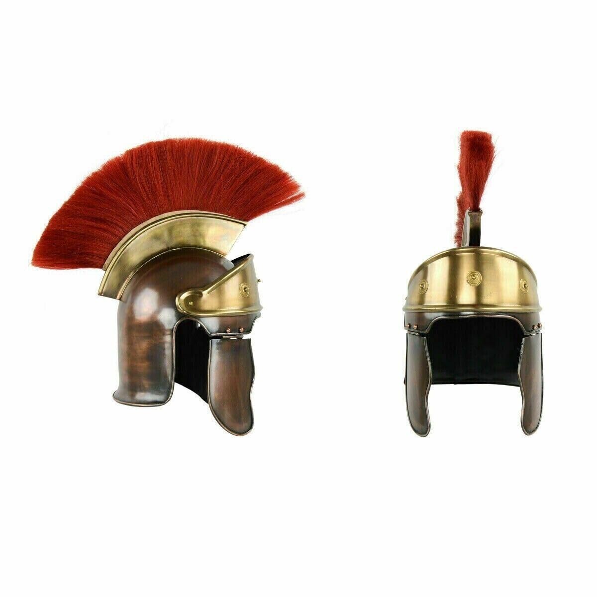 Generic Medieval Armor King Greek Spartan Roman Legions Helmet Replica, Large, As Shown in Image