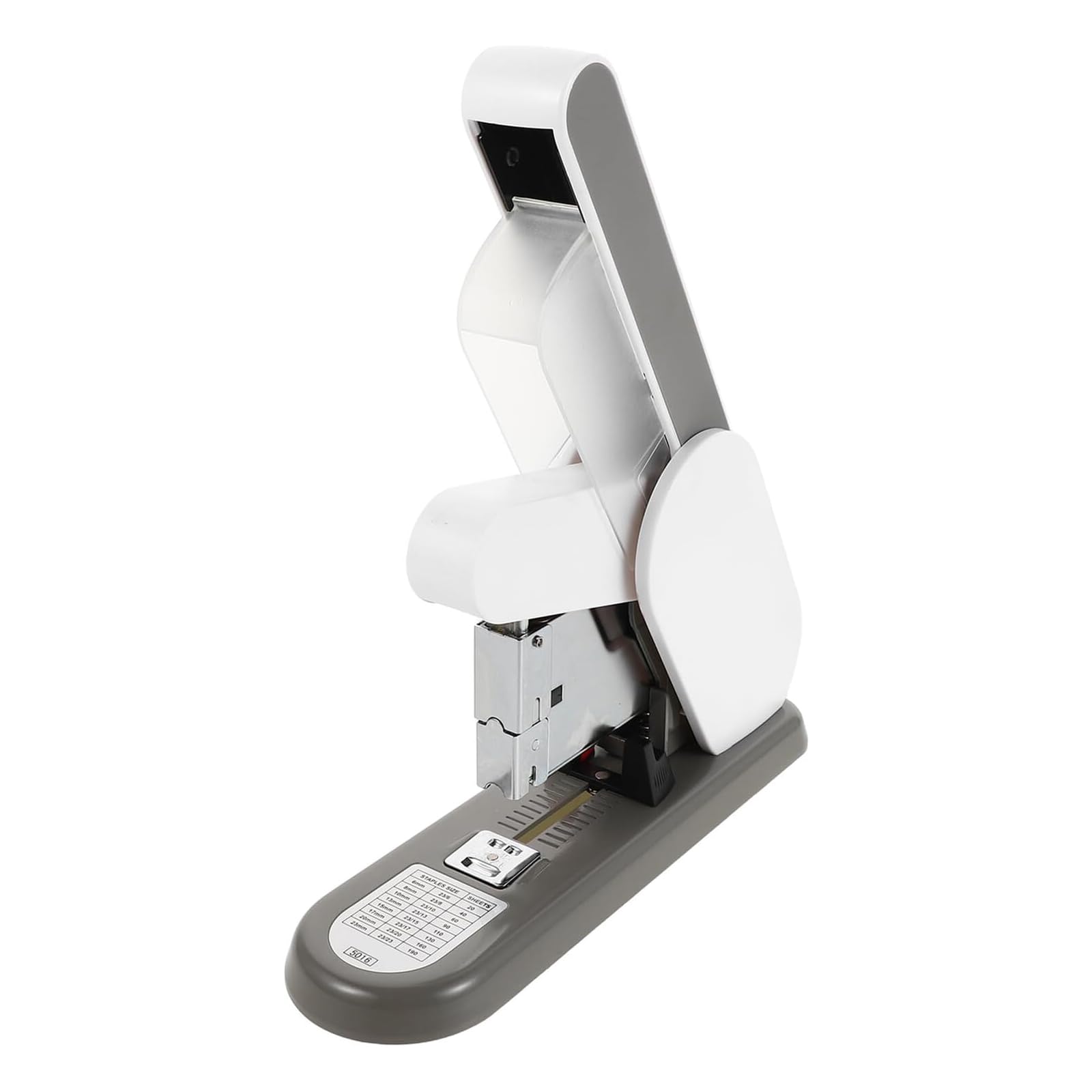 Cucitrice resistente, design portatile da tavolo, protezione anti-schiacciamento, rilegatura senza sforzo, base antiscivolo, capacità 190 fogli, ideale per scuola e ufficio