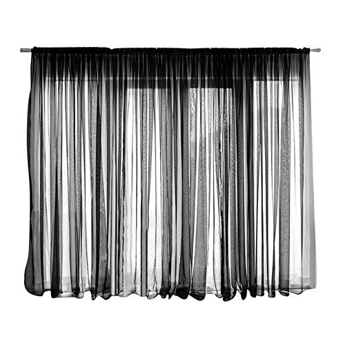 Handfly Cortina Transparente Cortinas Transparentes Voile para Windows Cortinas Blancas Cortinas para dormitorios Cortina Transparente en Blanco Rosa Azul Verde Púrpura,1 Cortina