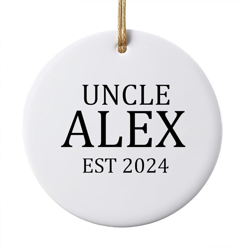 Custom Name Keepsake Christmas Tree Decoration, Our