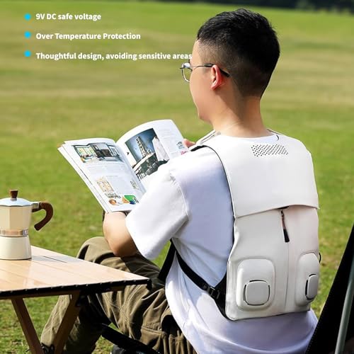 Air-conditioned Cooling Vest,Sports Cooling Vest with Adjustable Chest Strap,Air-conditioned jaket,Semiconductor Refrigeration Gel,Practical Cooling Device Suitable for Hot Weather4
