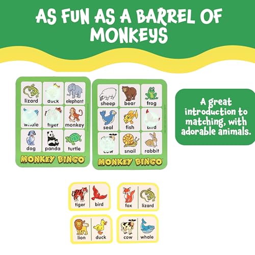 Monkey Bingo juego de mesa educativo para niños miniatura 4