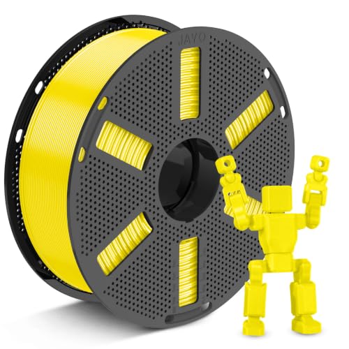 Image of JAYO PETG 3D Printer Filament 1.75mm, 1.1kg Reusable Spool, Bright Yellow